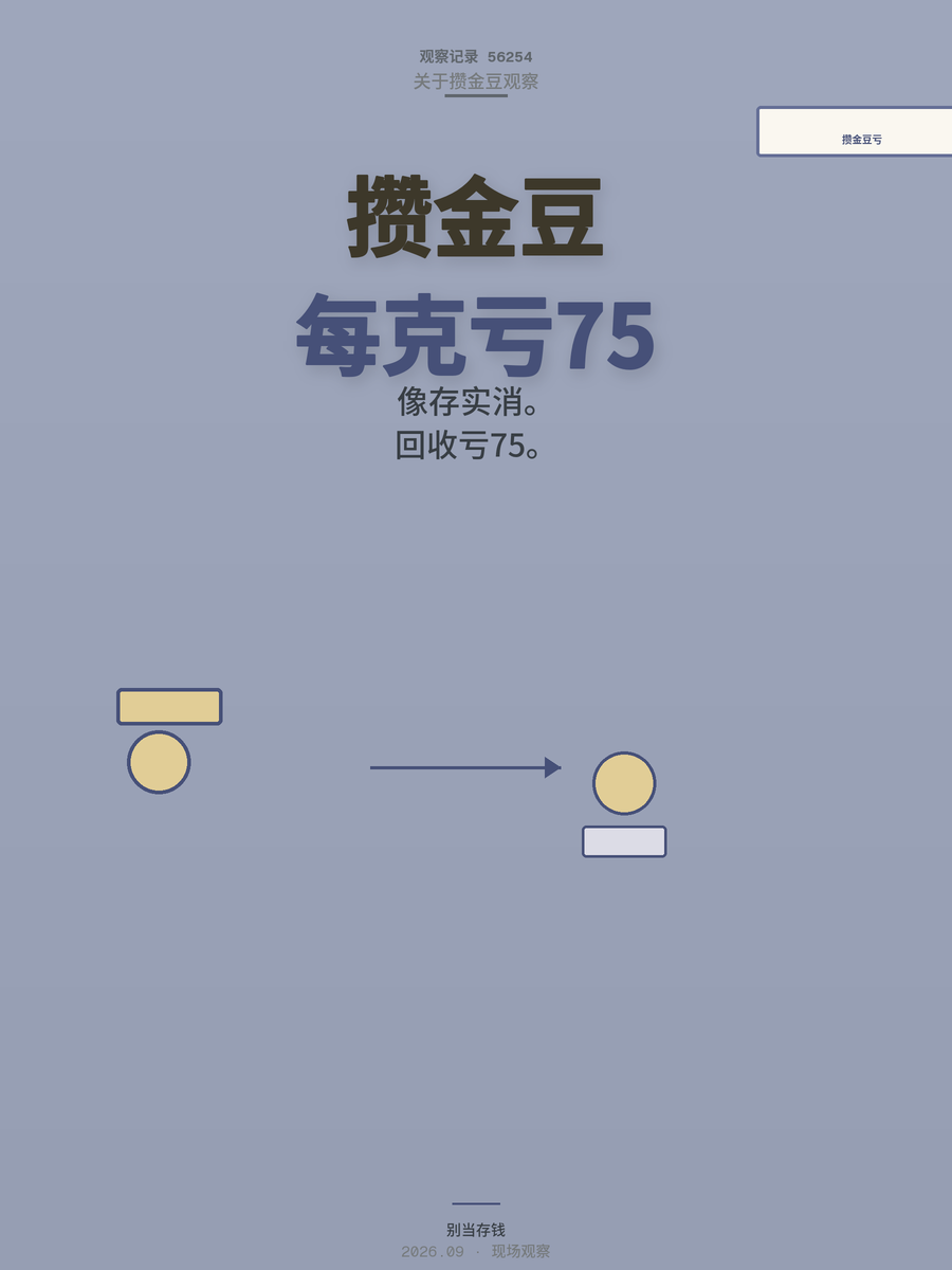 攒金豆是高溢价消费吗？黄金理财回收每克亏75到150元