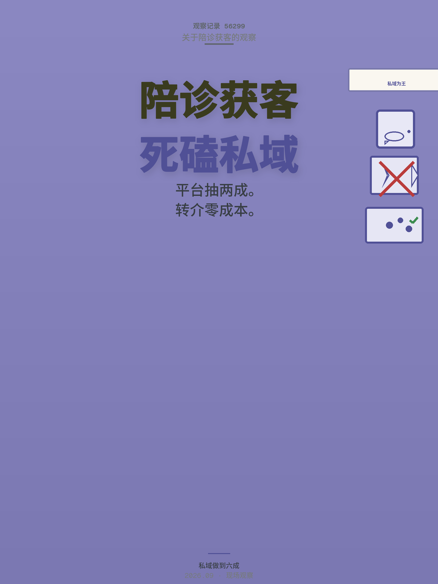 陪诊师获客，行家死磕私域客源，平台抽成这笔账算清了吗