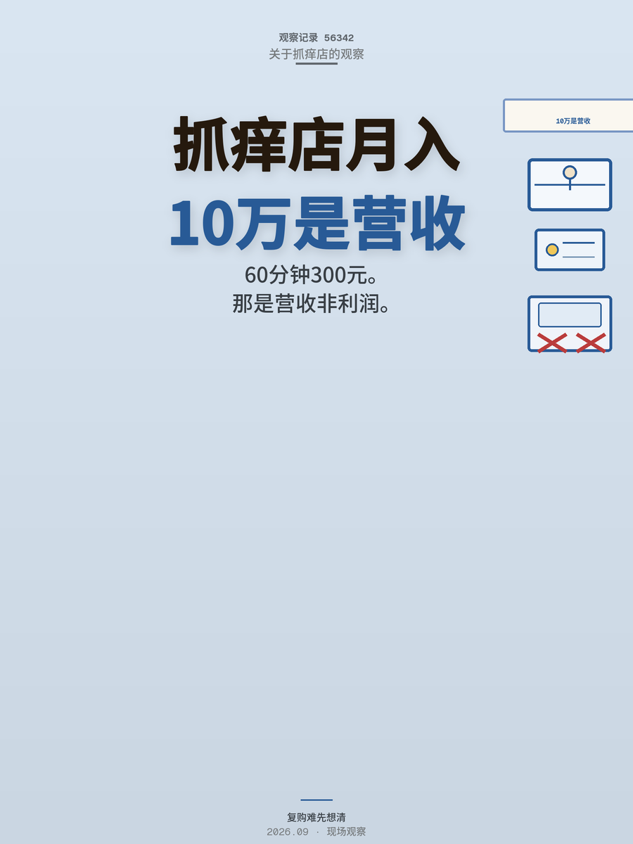 抓痒店月入10万传闻背后，入局前你想清这3件事了吗