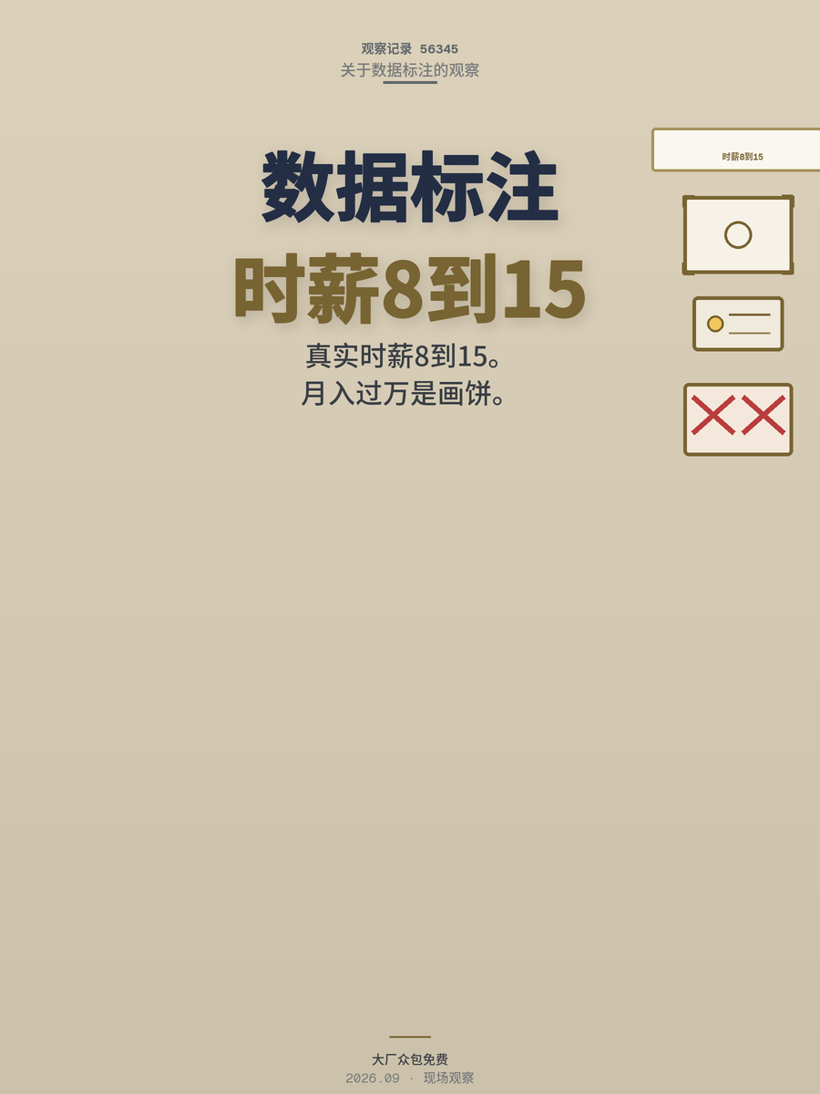 数据标注8-15元时薪是真实行情吗，别被月入过万骗了