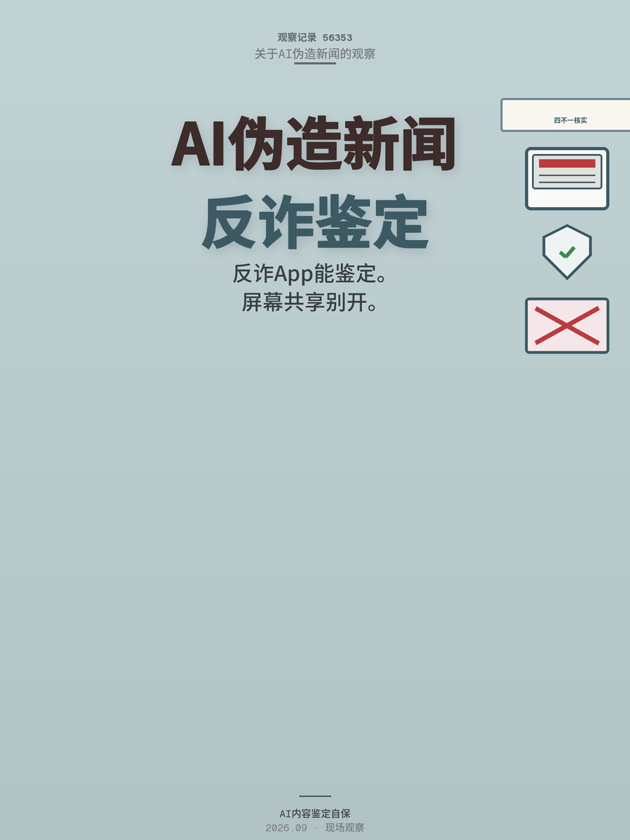 AI伪造新闻反诈中心能鉴定吗？430万教训拆解四招自保