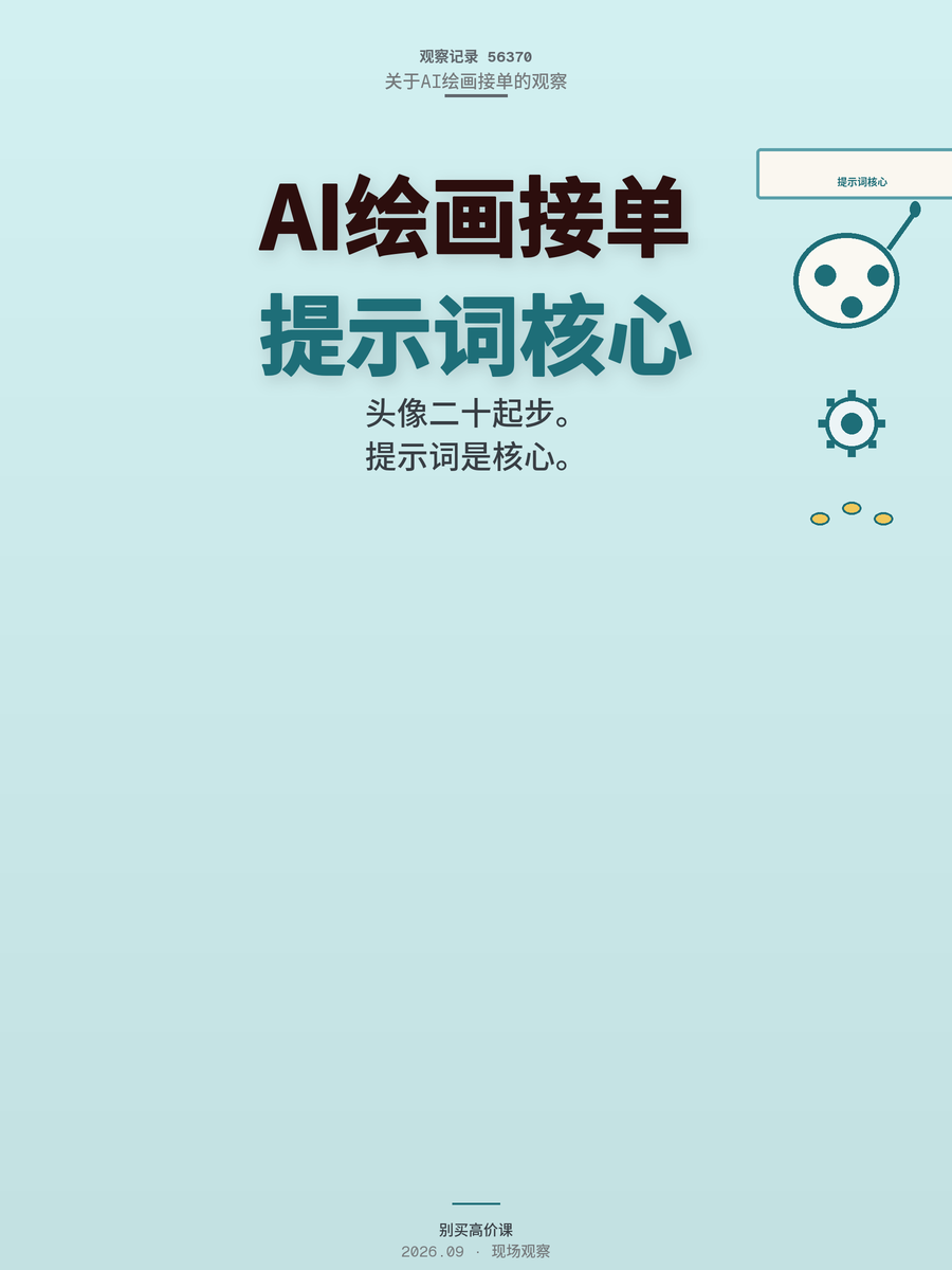 AI绘画接单月入6100，核心不是画画是提示词，怎么ai绘画入门