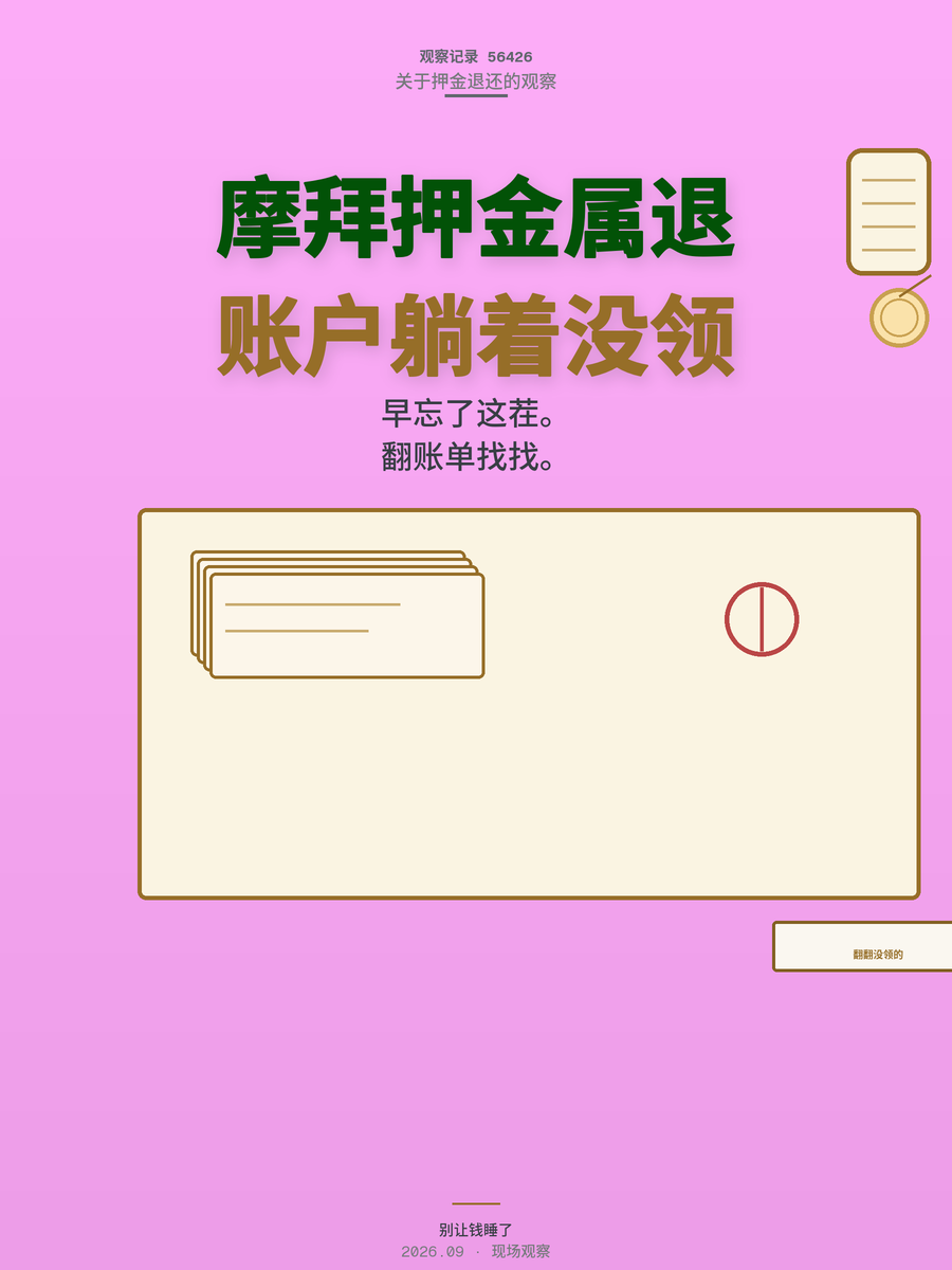 摩拜299押金都能退，你账户里躺着多少笔没领的押金？