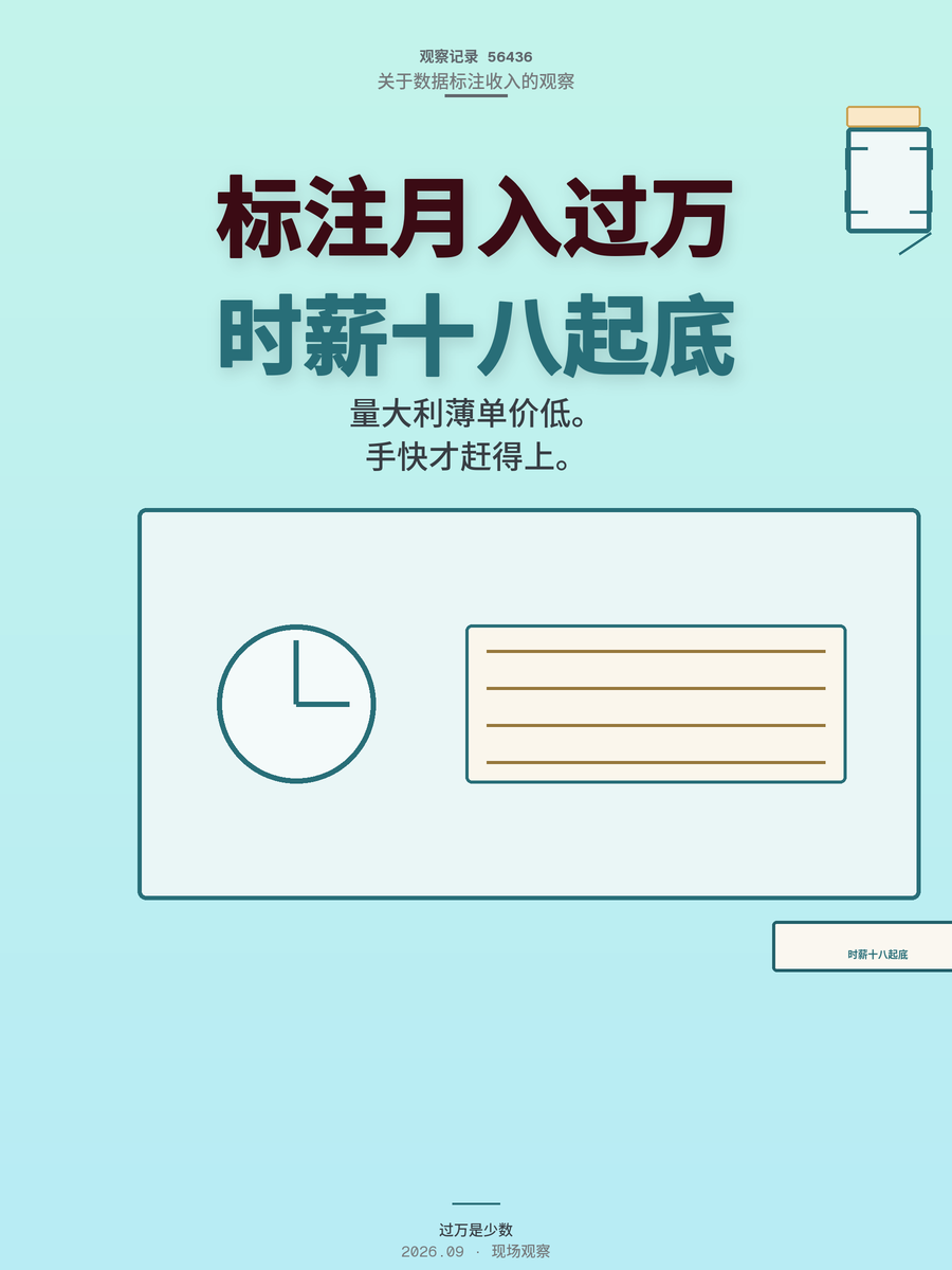 数据标注月入过万是吹的，时薪18到35元才是真相