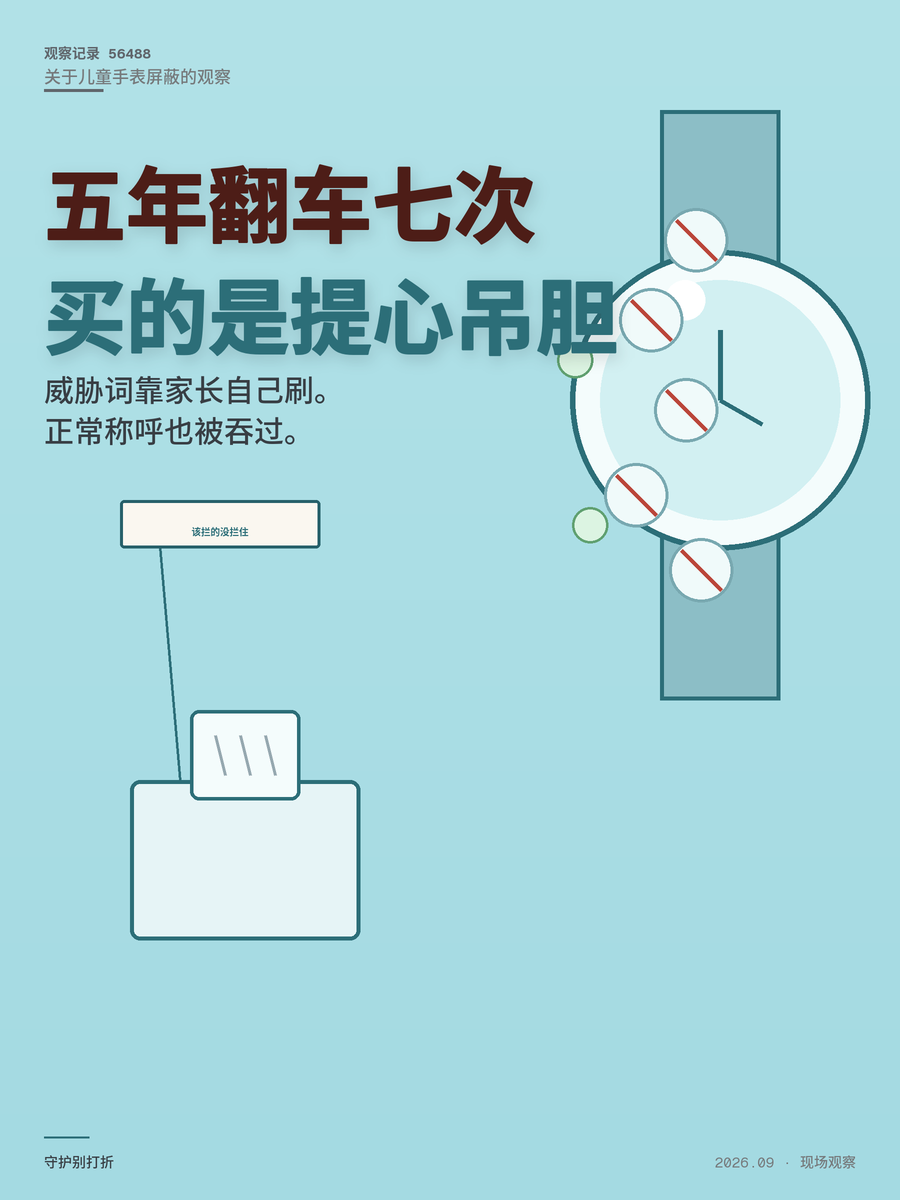 小天才电话手表五年翻车七次：家长买的是守护还是提心吊胆