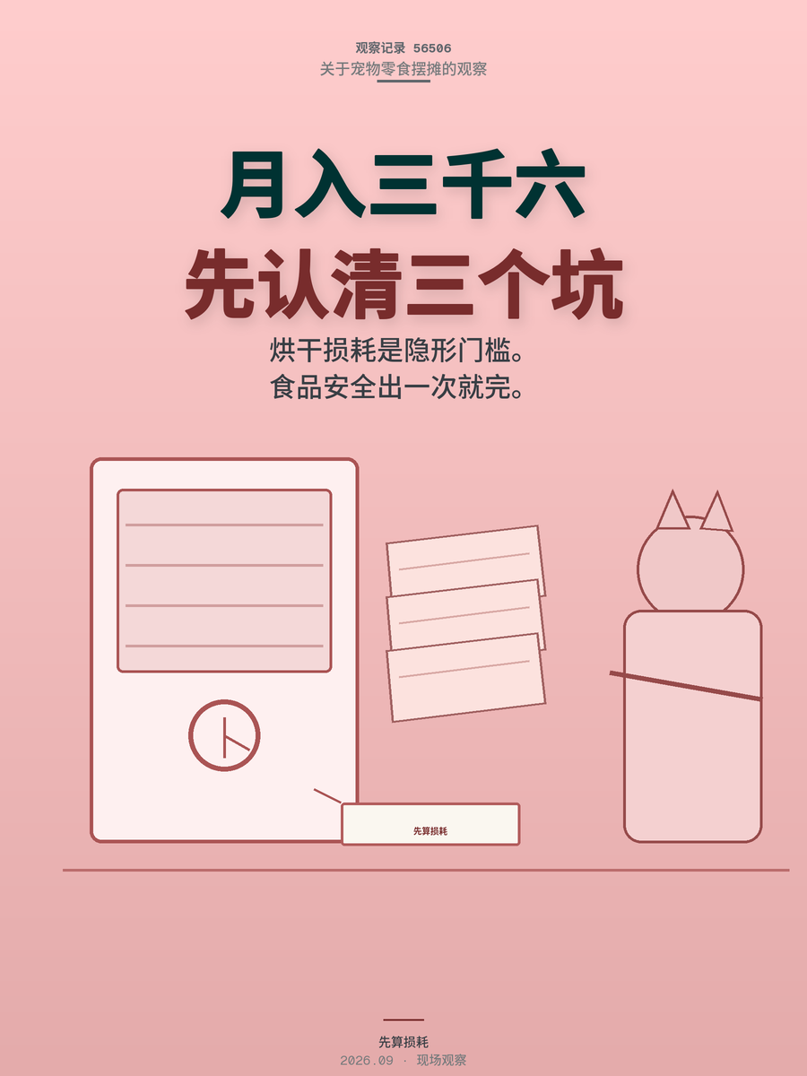 摆摊卖宠物零食月入3600真的假？先认清这3个坑