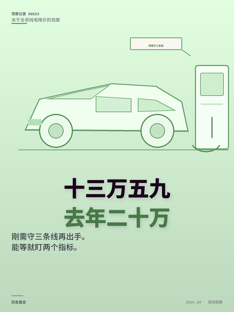 合资纯电SUV卖到13.59万，这波价格战到底跟不跟？