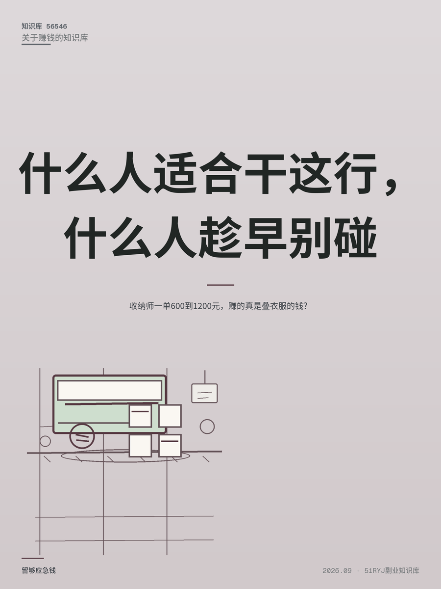 收纳师一单600到1200元，赚的真是叠衣服的钱？