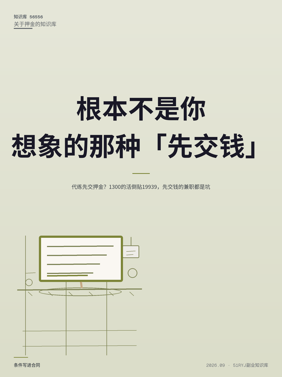 代练先交押金？1300的活倒贴19939，先交钱的兼职都是坑
