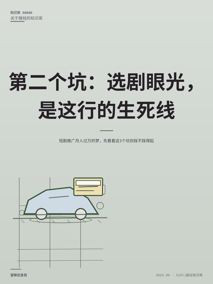 短剧推广月入过万的梦，先看看这3个坑你踩不踩得起