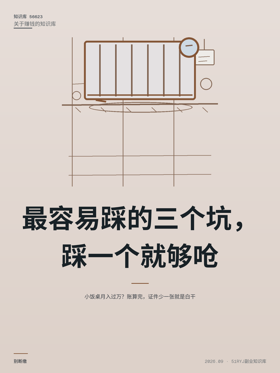 小饭桌月入过万？账算完，证件少一张就是白干