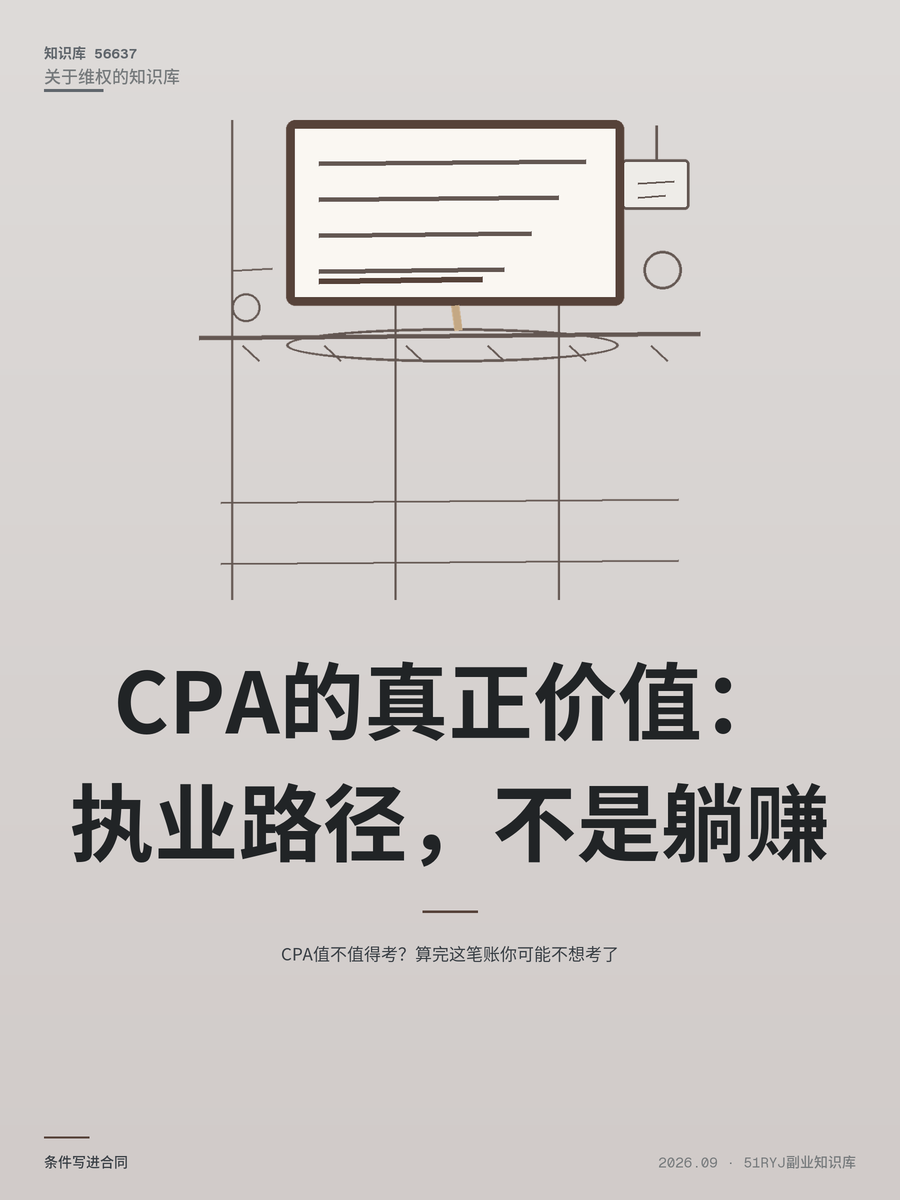 CPA值不值得考？算完这笔账你可能不想考了