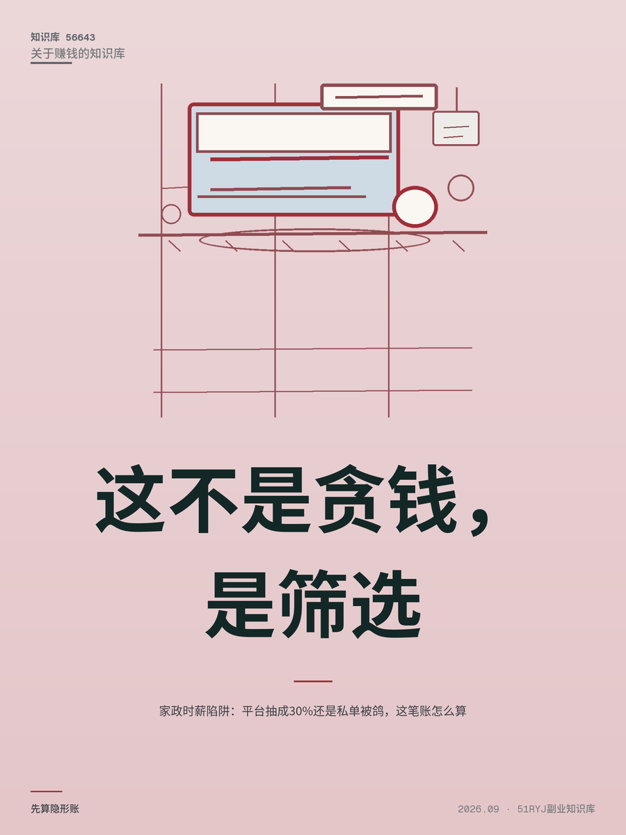 家政时薪陷阱：平台抽成30%还是私单被鸽，这笔账怎么算