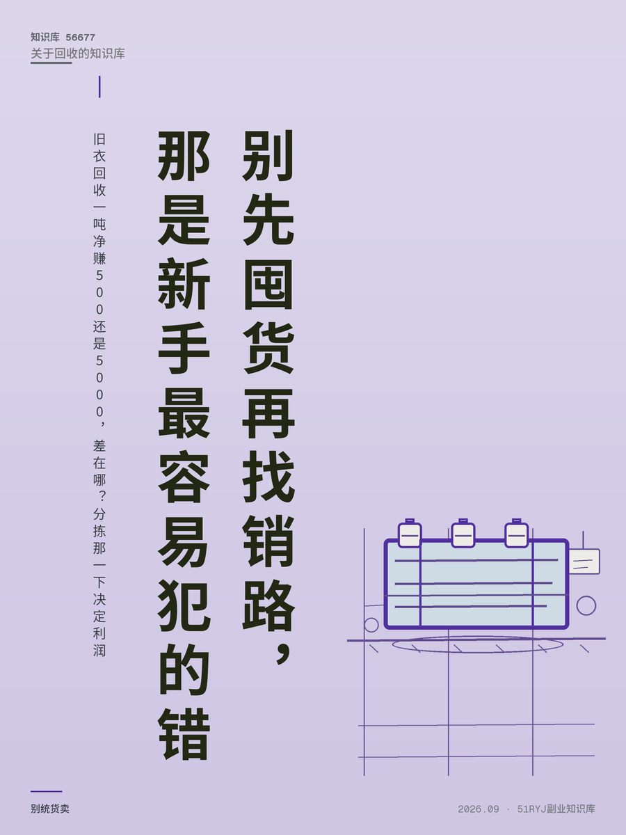 旧衣回收一吨净赚500还是5000，差在哪？分拣那一下决定利润