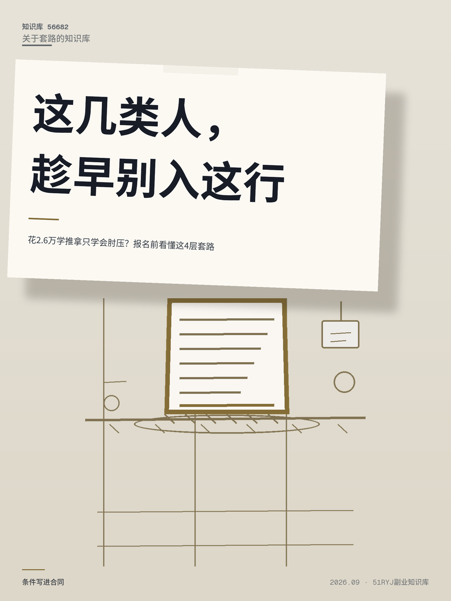花2.6万学推拿只学会肘压？报名前看懂这4层套路