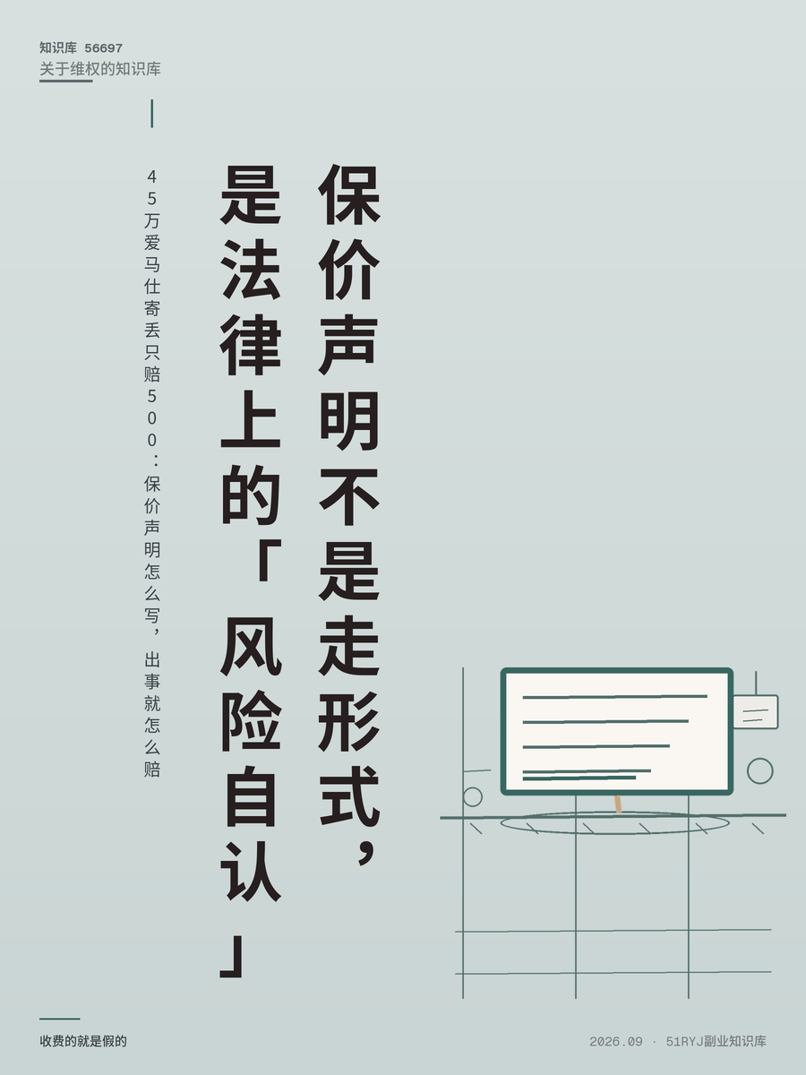 45万爱马仕寄丢只赔500：保价声明怎么写，出事就怎么赔