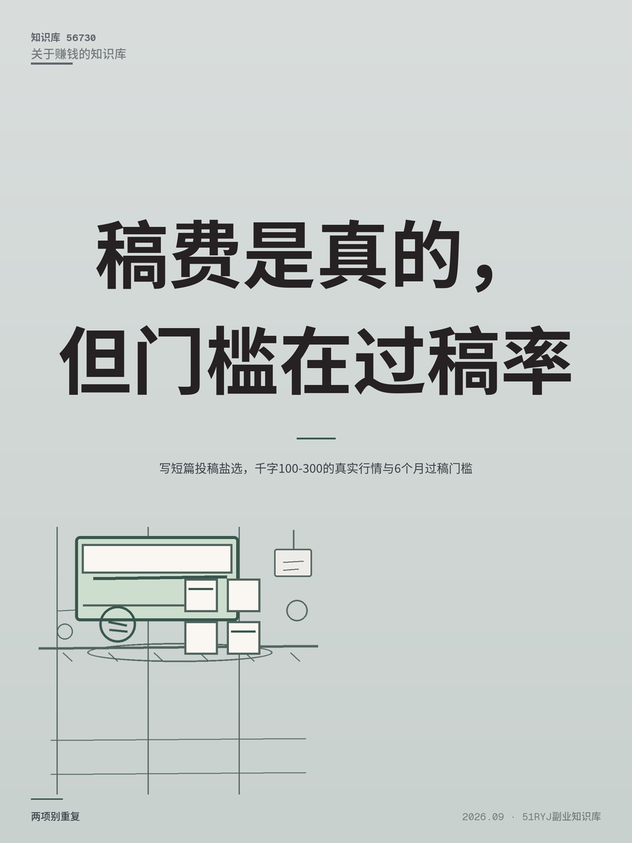 写短篇投稿盐选，千字100-300的真实行情与6个月过稿门槛