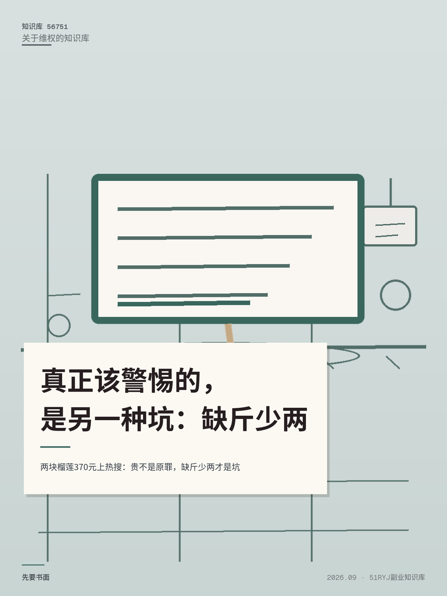 两块榴莲370元上热搜：贵不是原罪，缺斤少两才是坑