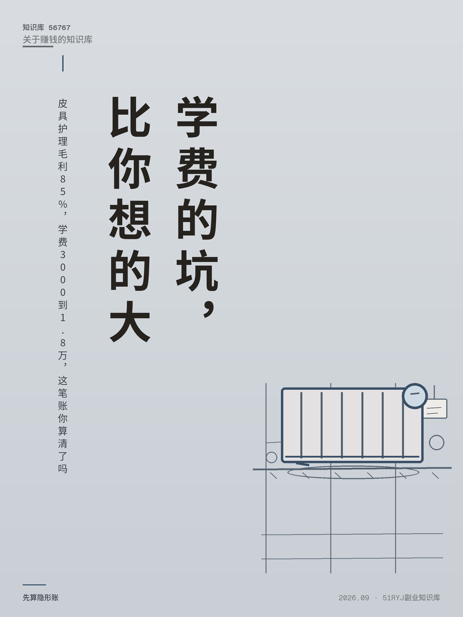 皮具护理毛利85%，学费3000到1.8万，这笔账你算清了吗