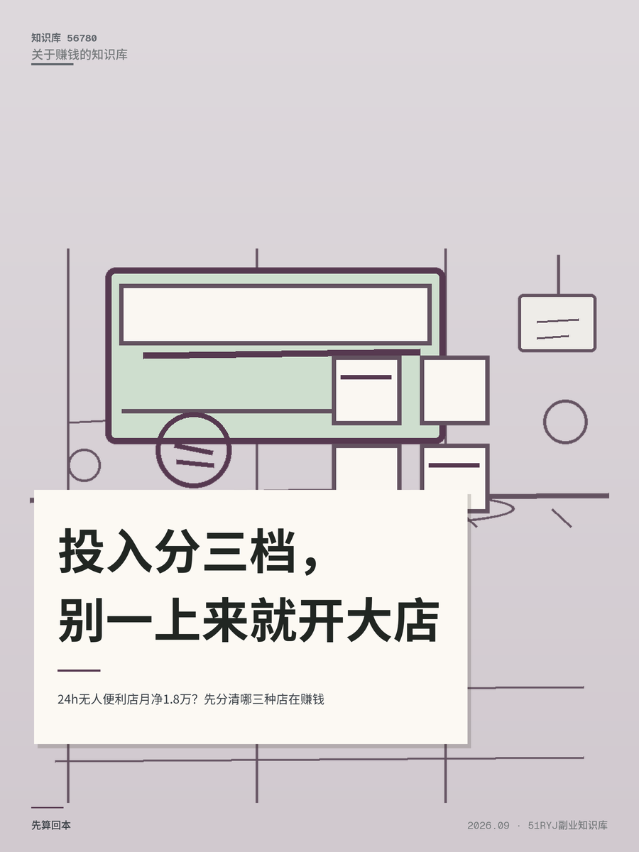 24h无人便利店月净1.8万？先分清哪三种店在赚钱