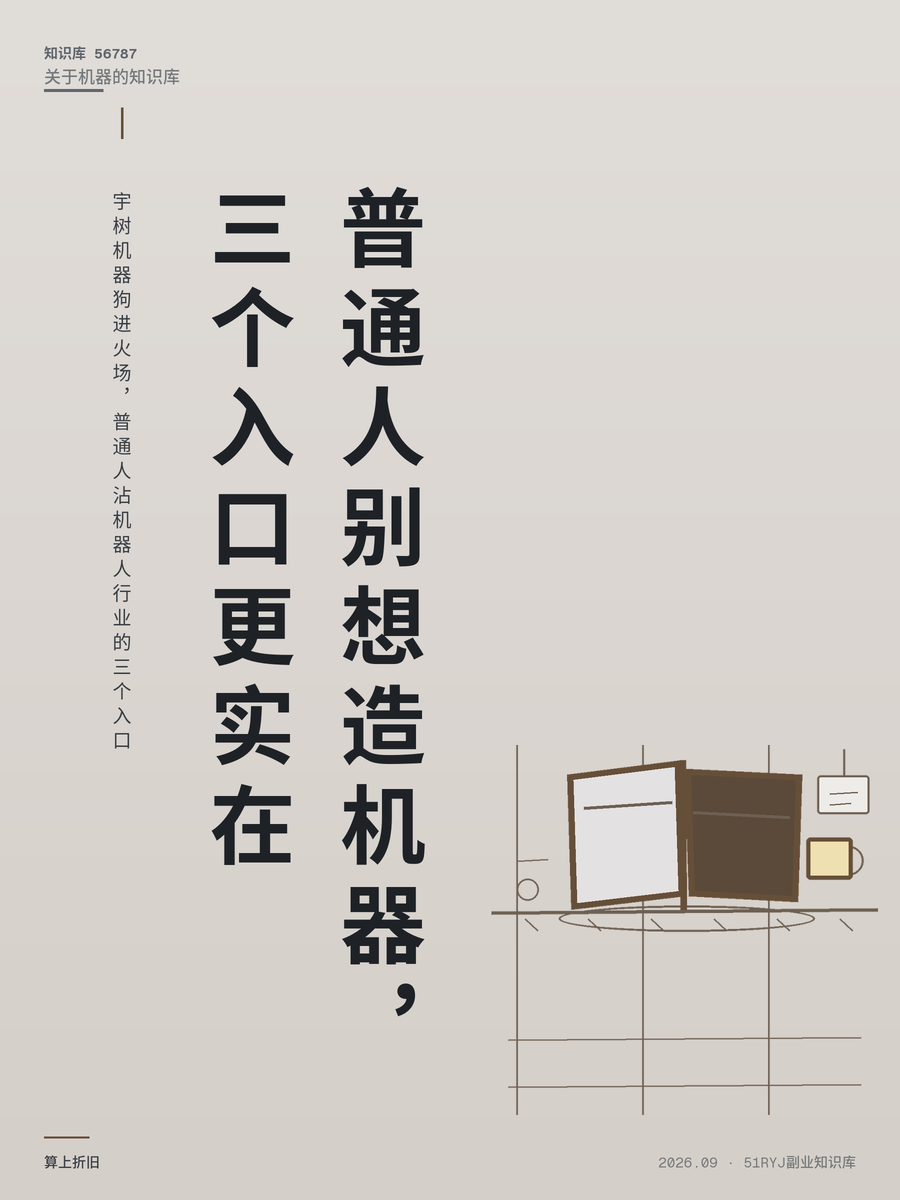 宇树机器狗进火场，普通人沾机器人行业的三个入口
