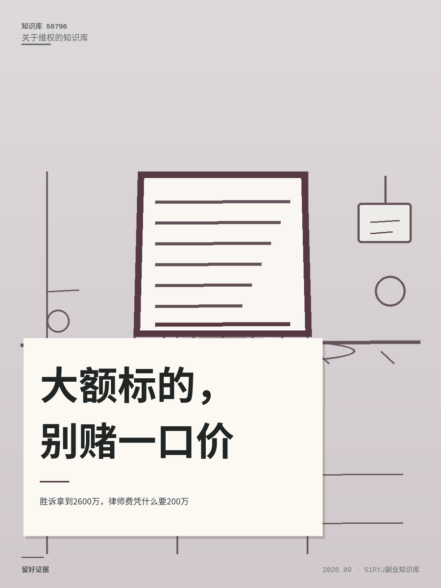 胜诉拿到2600万，律师费凭什么要200万