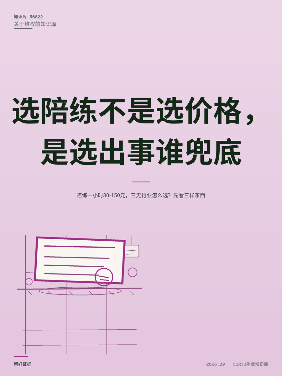 陪练一小时80-150元，三无行业怎么选？先看三样东西