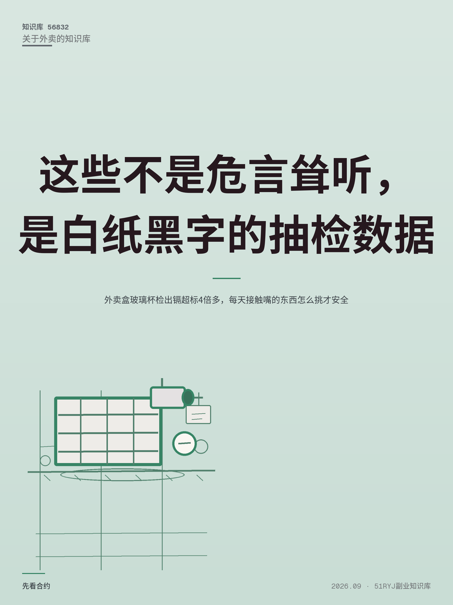 外卖盒玻璃杯检出镉超标4倍多，每天接触嘴的东西怎么挑才安全