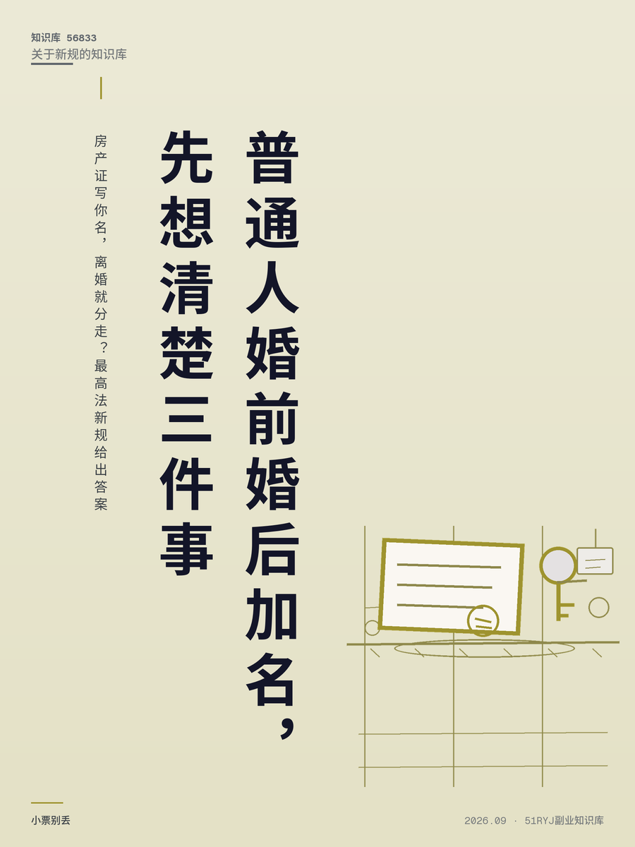 房产证写你名，离婚就分走？最高法新规给出答案