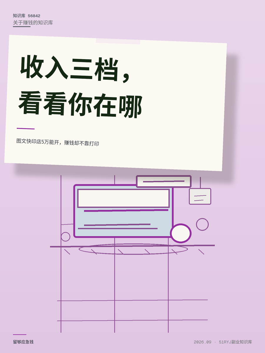 图文快印店5万能开，赚钱却不靠打印