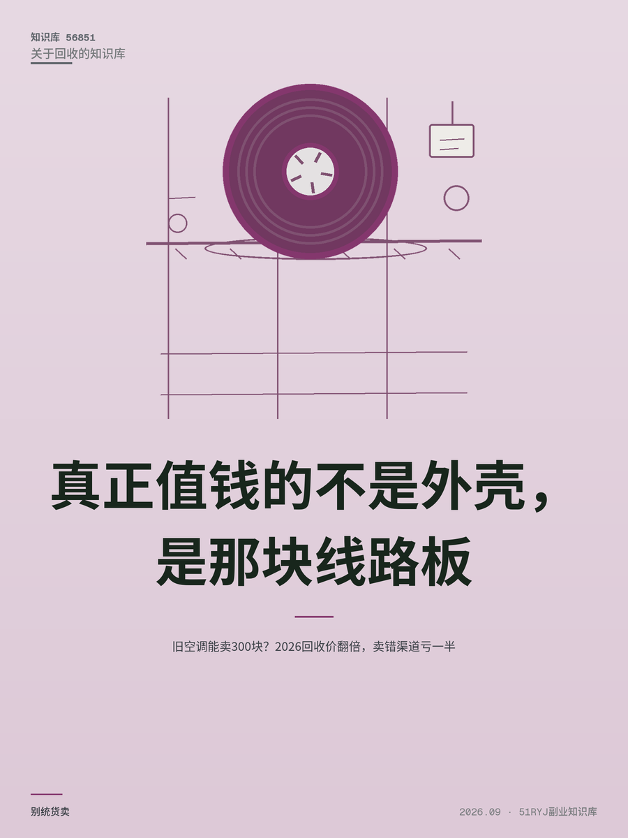 旧空调能卖300块？2026回收价翻倍，卖错渠道亏一半