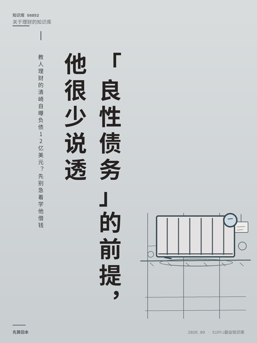 教人理财的清崎自曝负债12亿美元？先别急着学他借钱