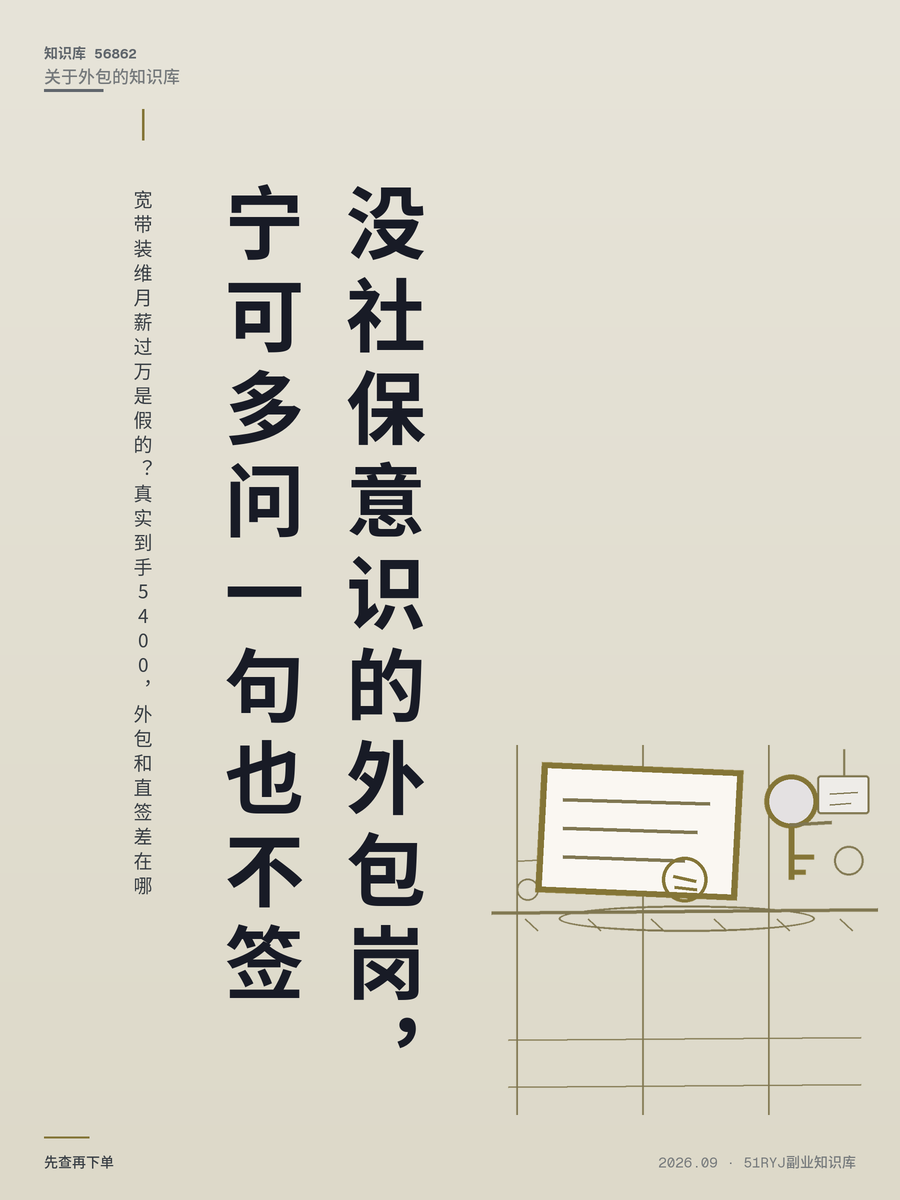 宽带装维月薪过万是假的？真实到手5400，外包和直签差在哪