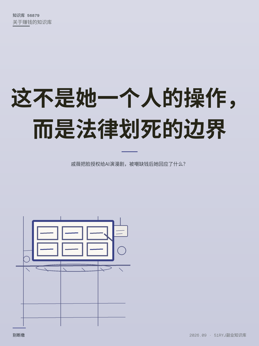 戚薇把脸授权给AI演漫剧，被嘲缺钱后她回应了什么？