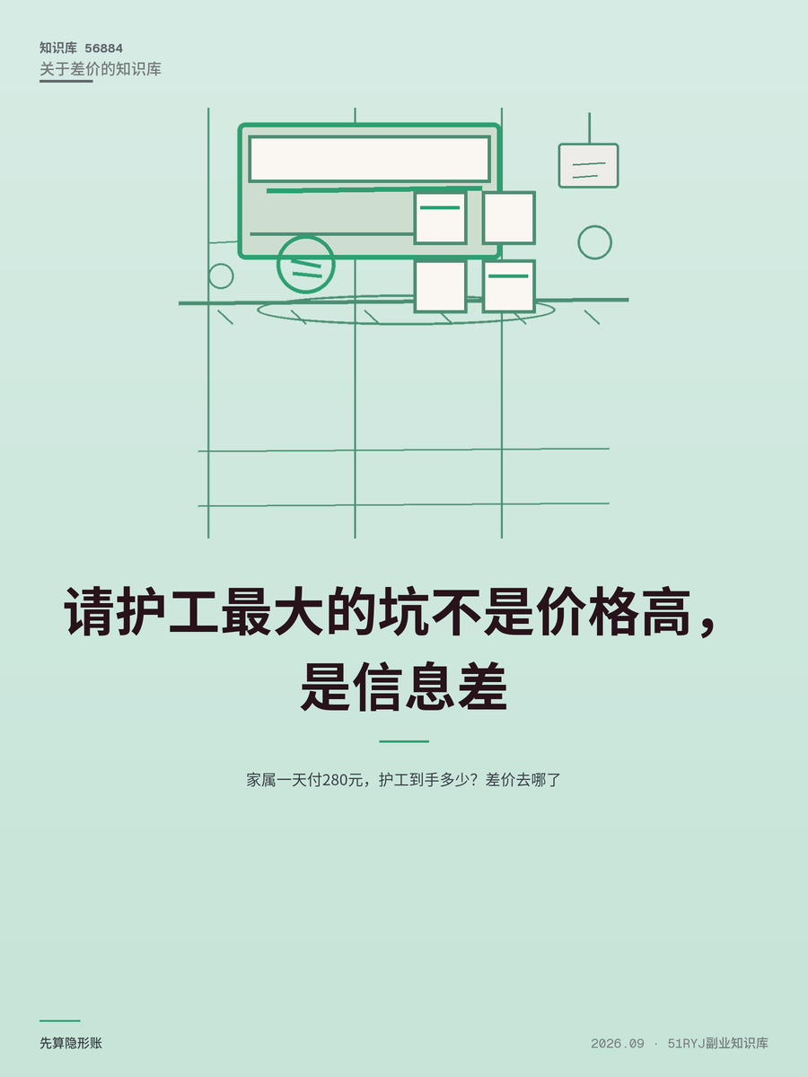 家属一天付280元，护工到手多少？差价去哪了