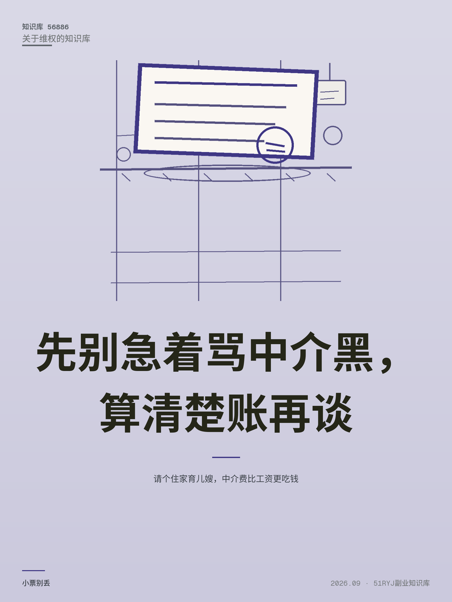 请个住家育儿嫂，中介费比工资更吃钱