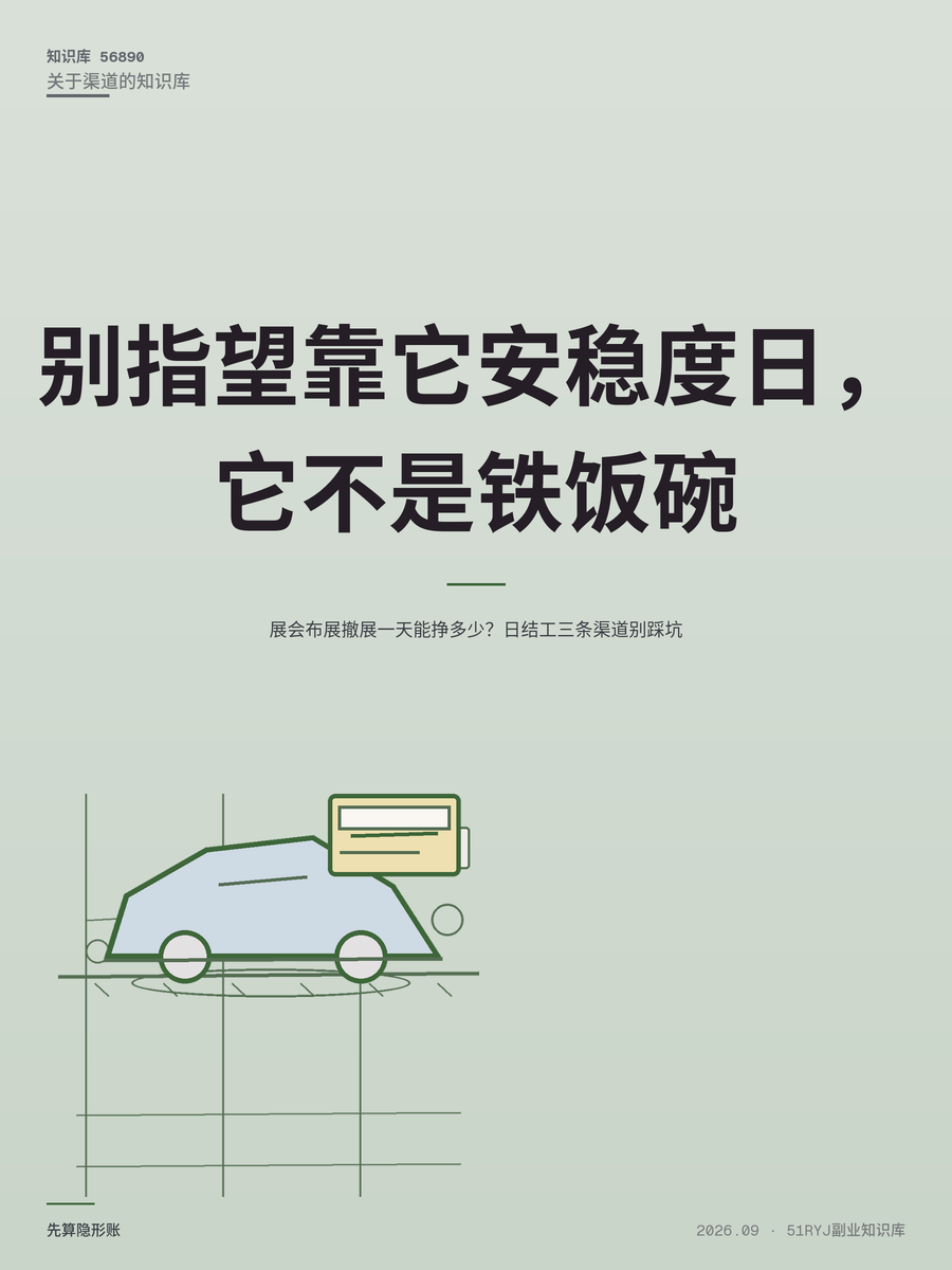 展会布展撤展一天能挣多少？日结工三条渠道别踩坑