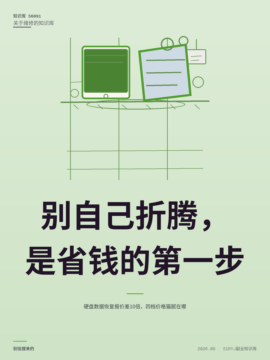 硬盘数据恢复报价差10倍，四档价格猫腻在哪