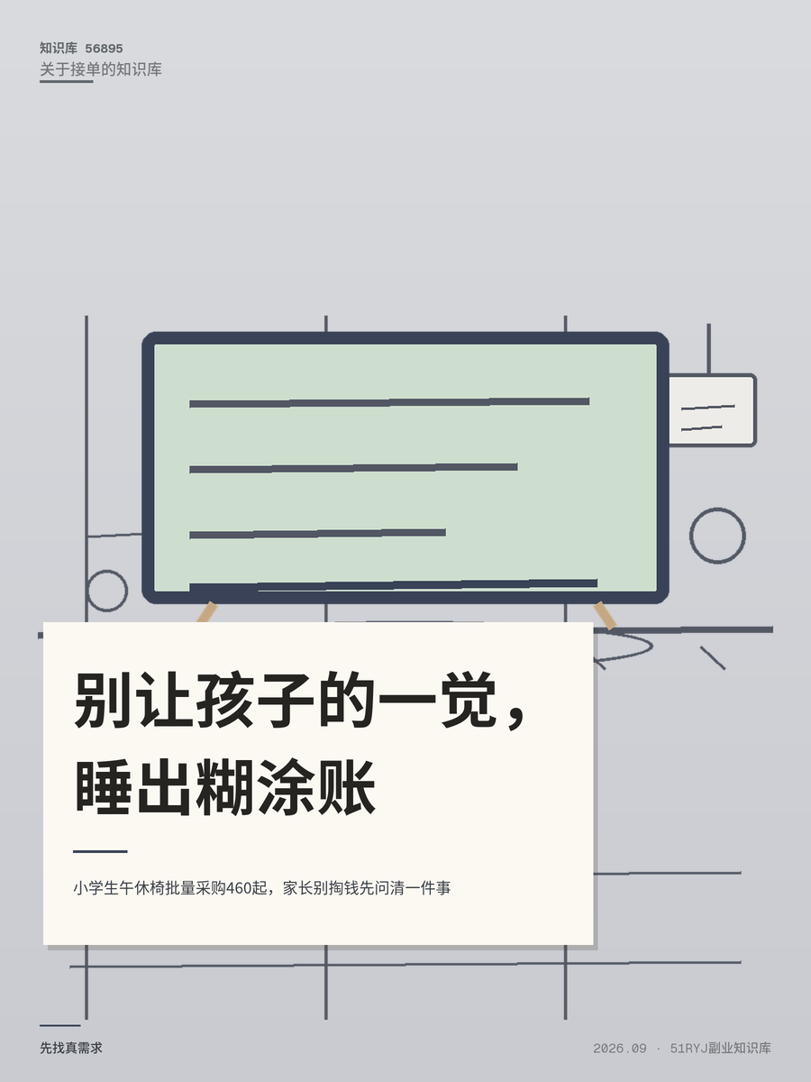 小学生午休椅批量采购460起，家长别掏钱先问清一件事