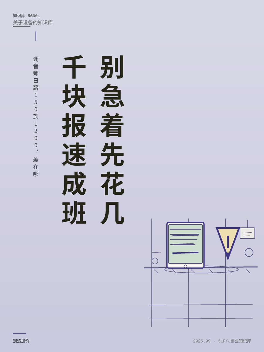 调音师日薪150到1200，差在哪