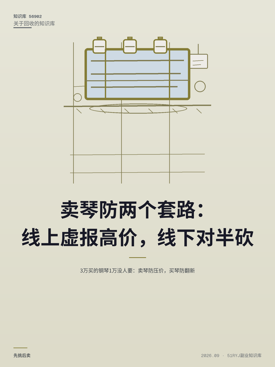 3万买的钢琴1万没人要：卖琴防压价，买琴防翻新
