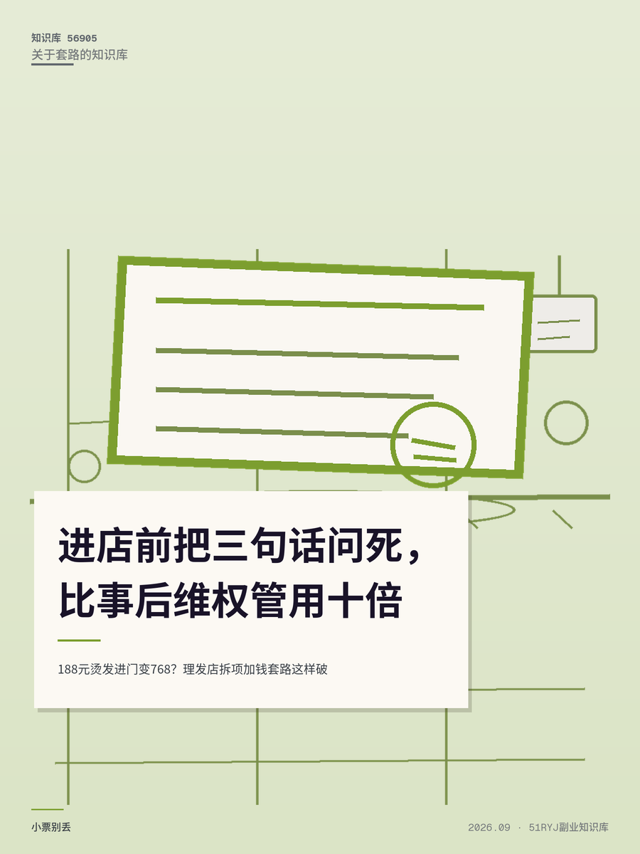 188元烫发进门变768？理发店拆项加钱套路这样破