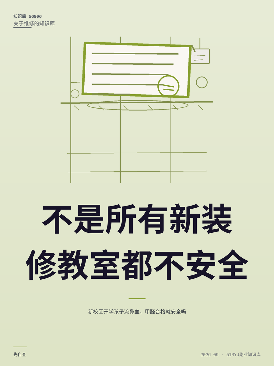 新校区开学孩子流鼻血，甲醛合格就安全吗