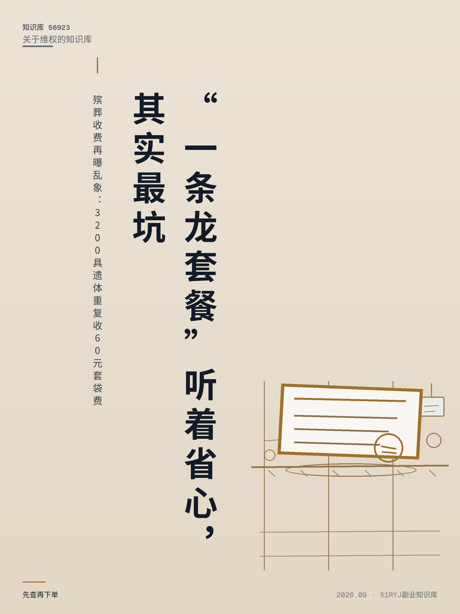 殡葬收费再曝乱象：3200具遗体重复收60元套袋费