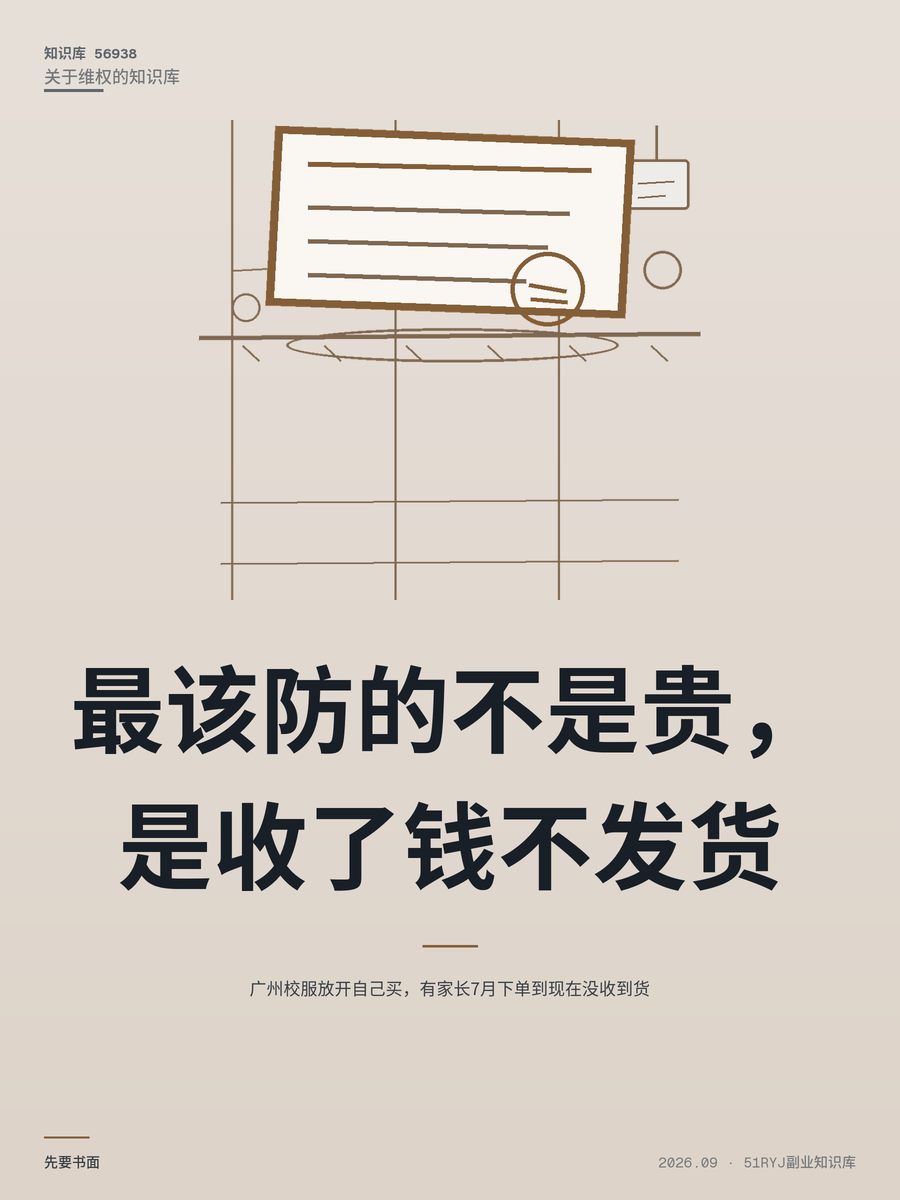 广州校服放开自己买，有家长7月下单到现在没收到货