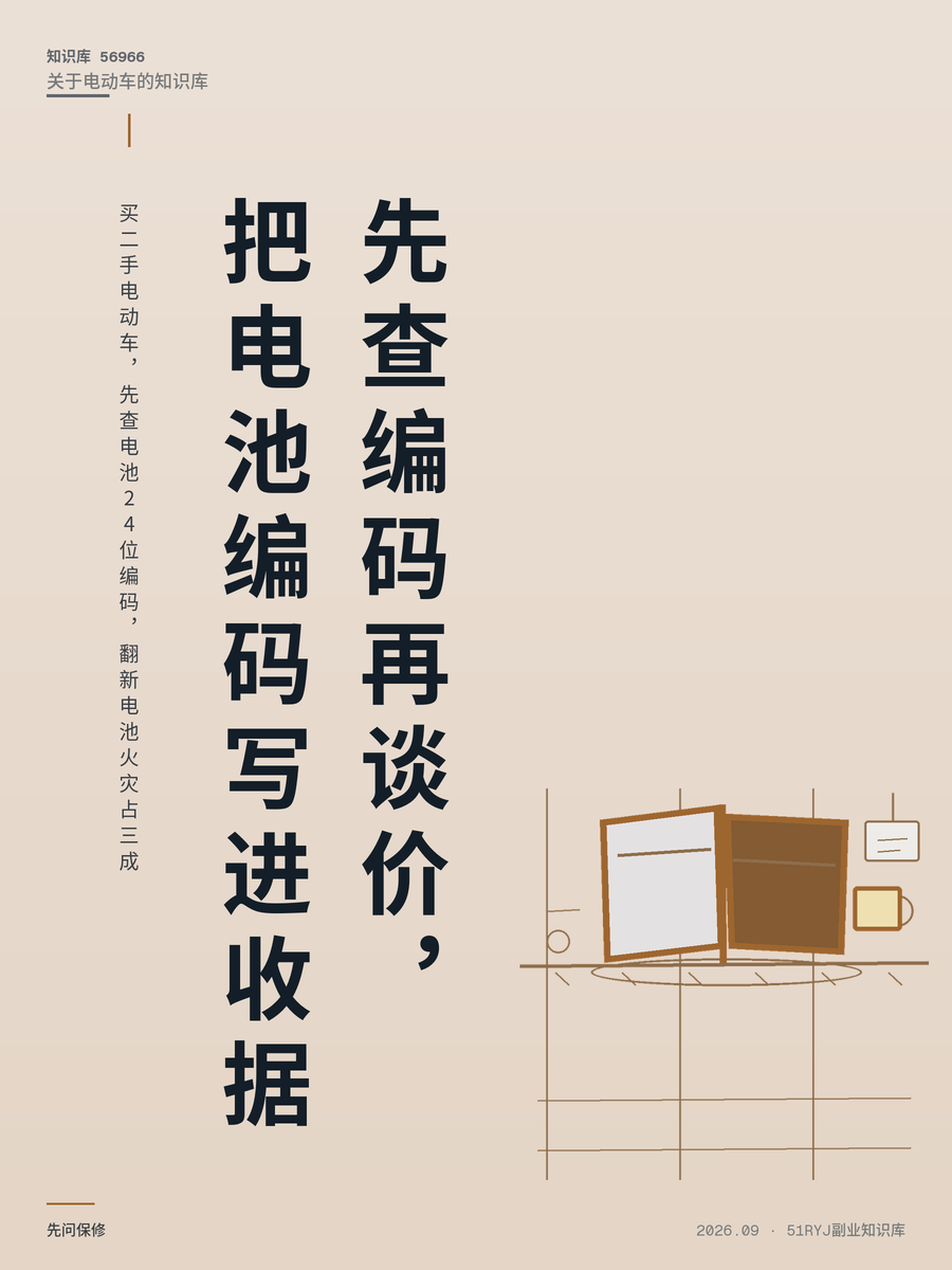 买二手电动车，先查电池24位编码，翻新电池火灾占三成