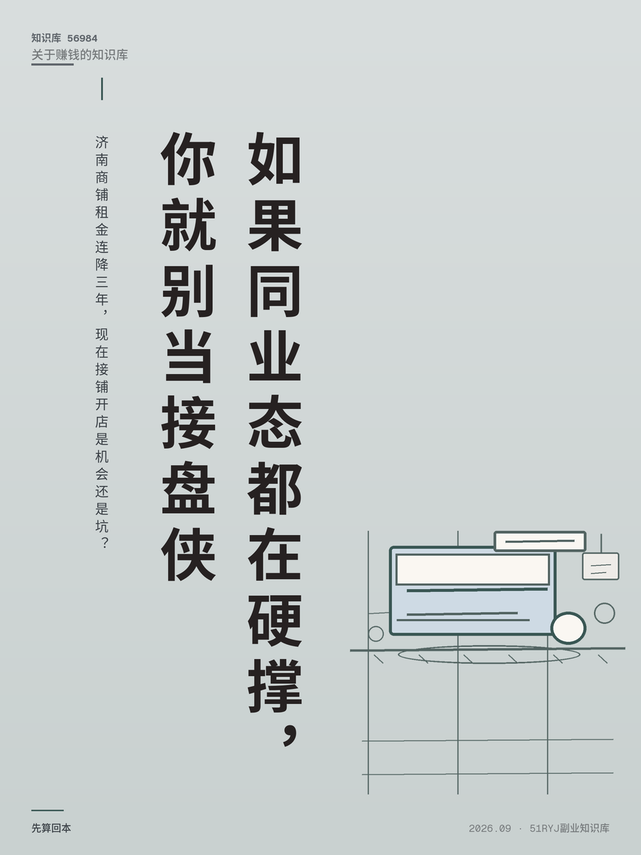 济南商铺租金连降三年，现在接铺开店是机会还是坑？
