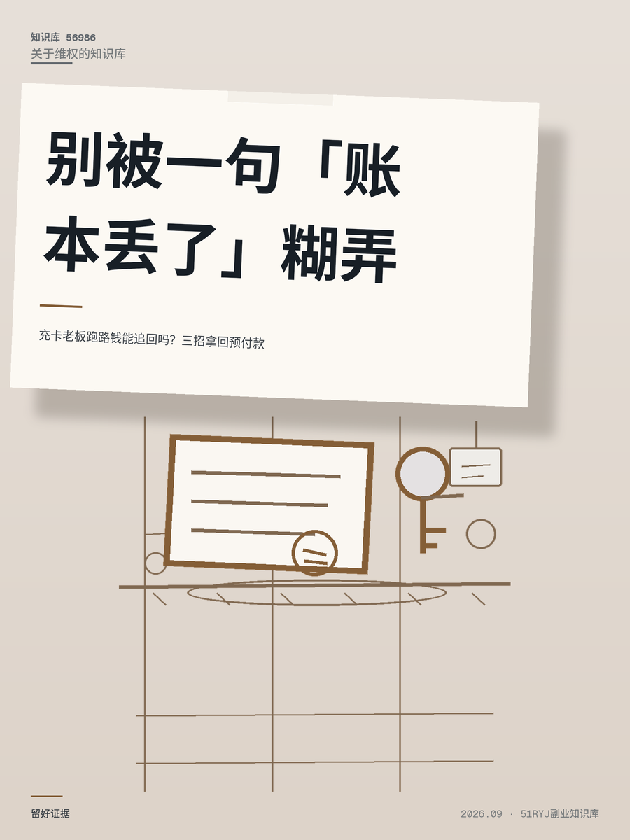 充卡老板跑路钱能追回吗？三招拿回预付款