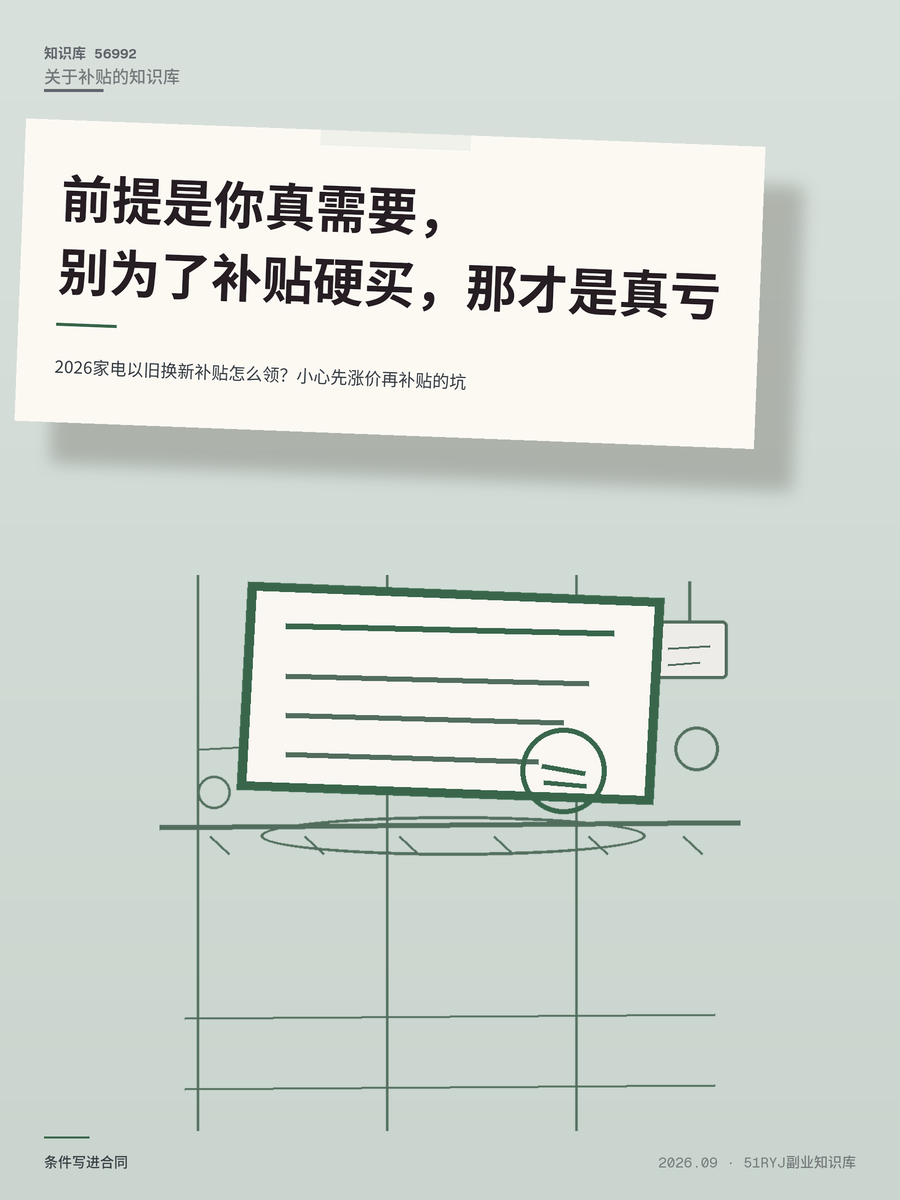 2026家电以旧换新补贴怎么领？小心先涨价再补贴的坑