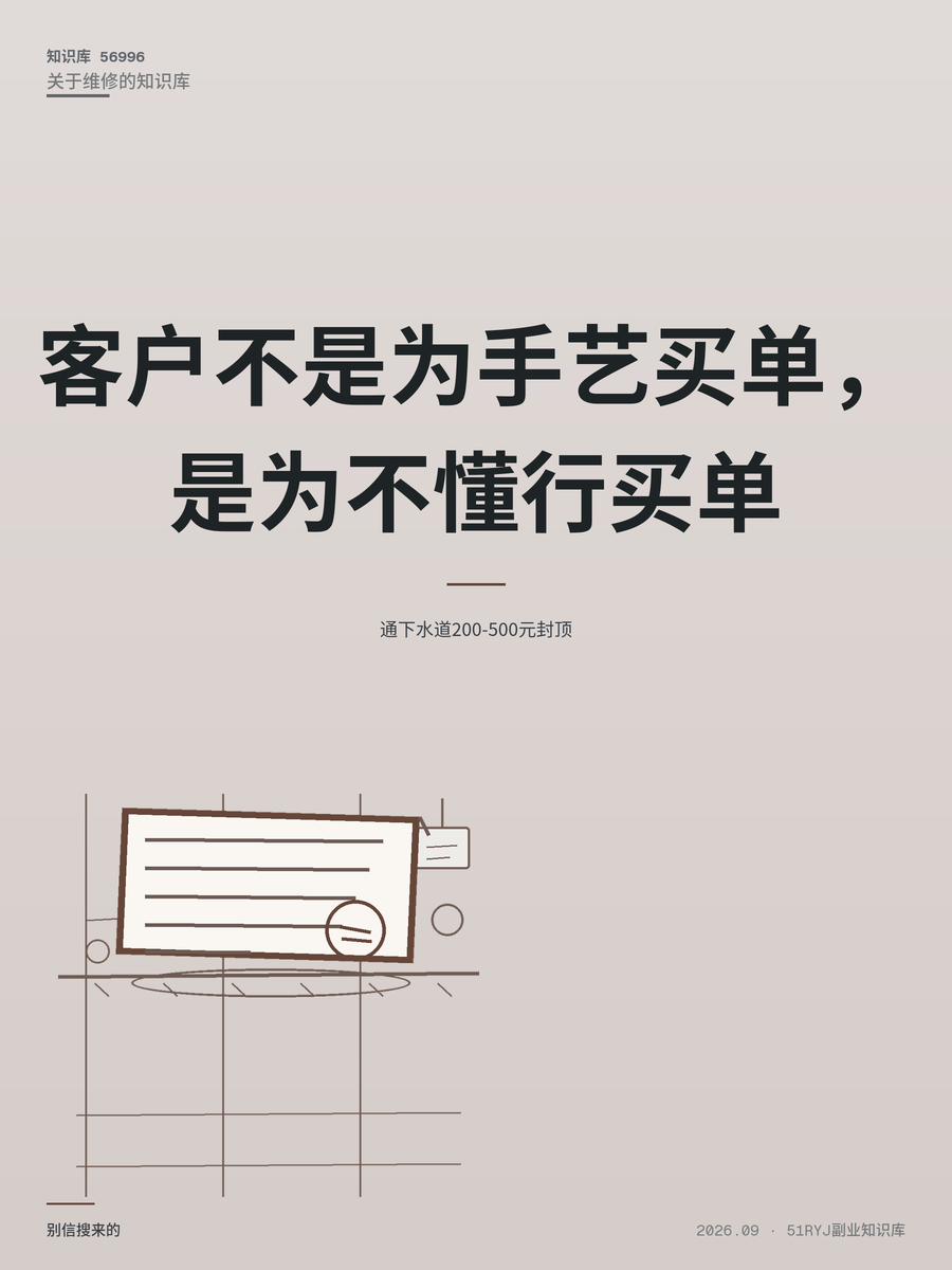 通下水道200-500元封顶